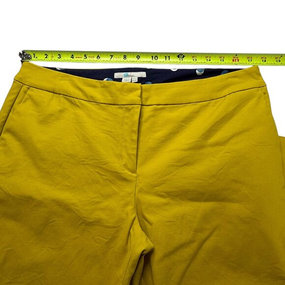BODEN Women's Pants Yellow Size US 12R. Made in Turkey. 97% Cotton / 3% Elasta - Picture 5 of 13